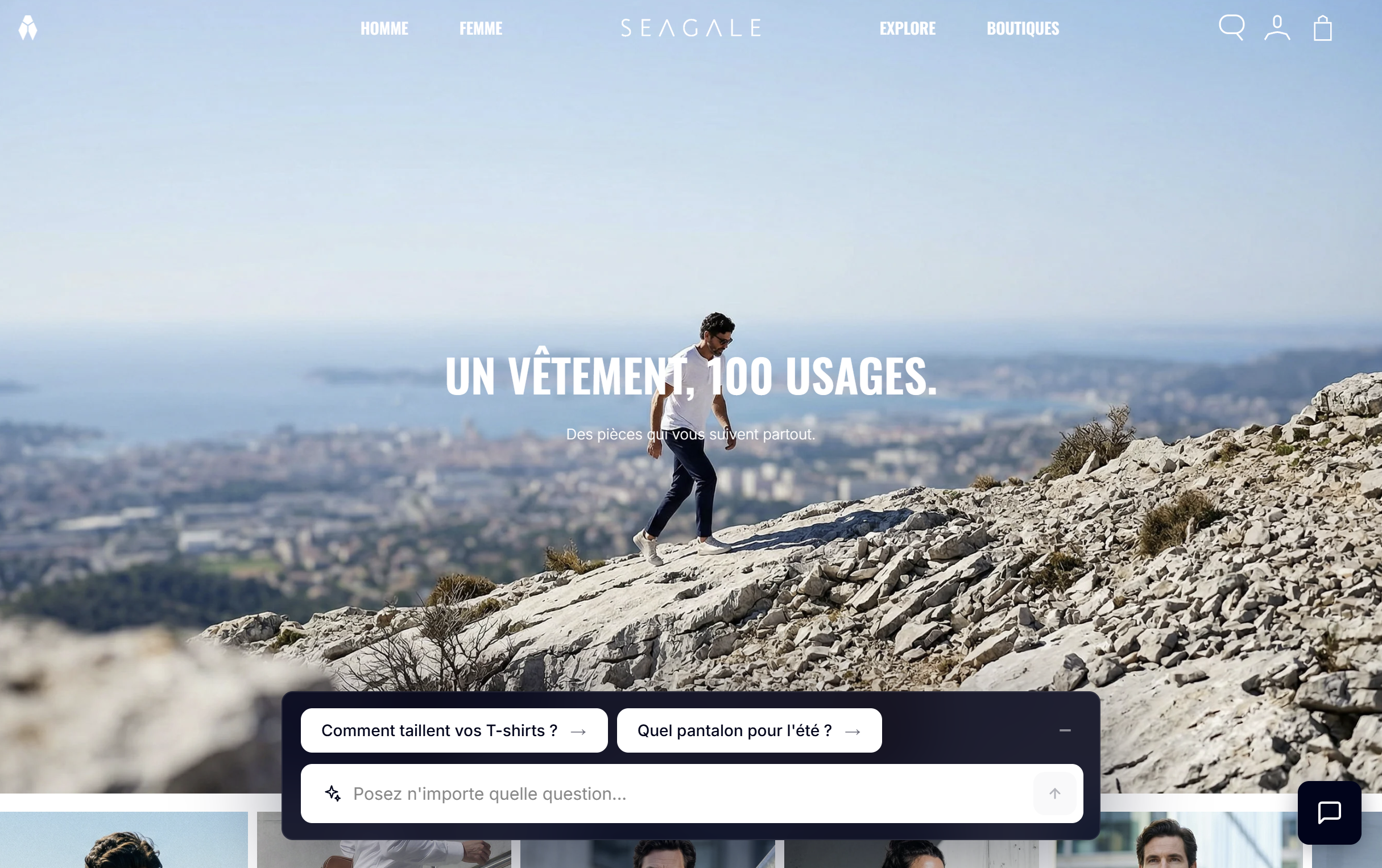 Visuel produit Seagale — chatbot